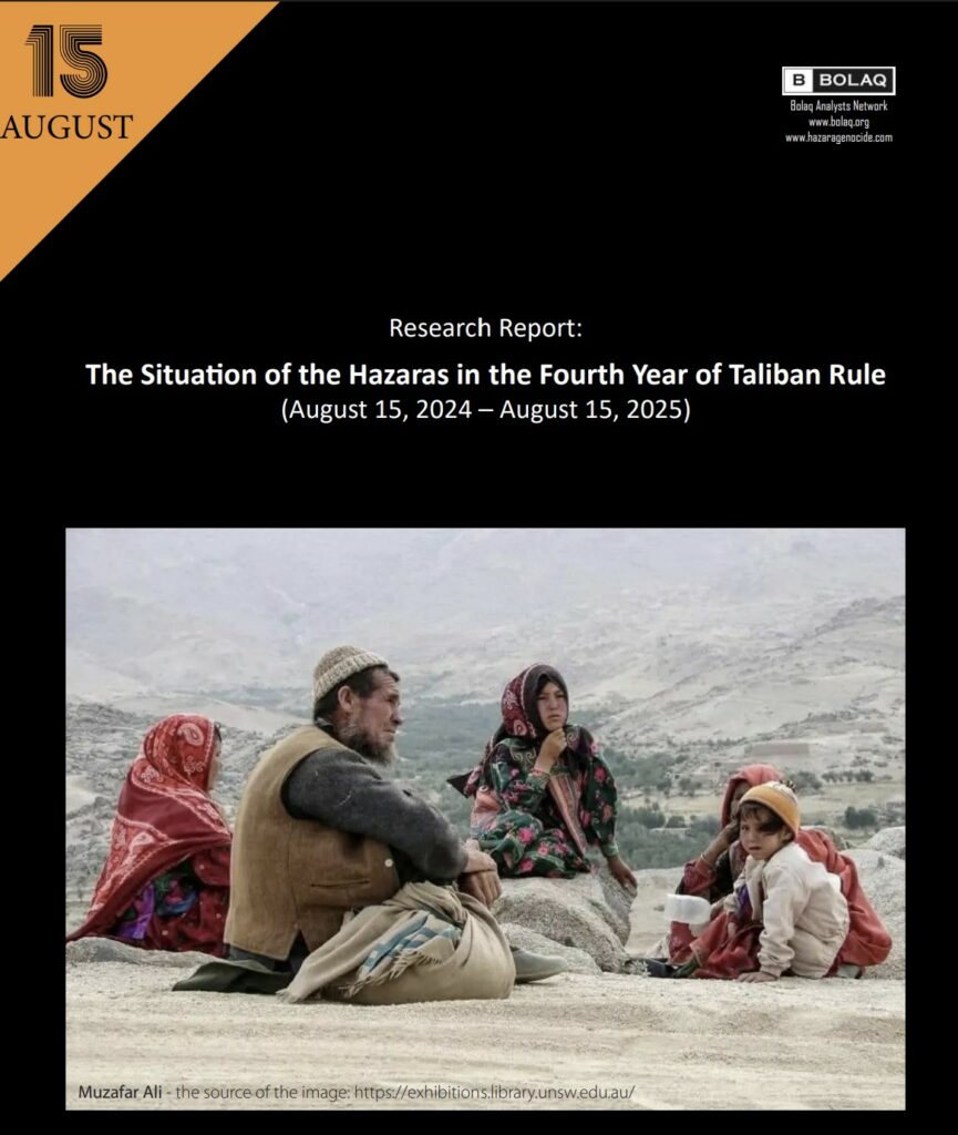 Situation of the Hazaras in the Fourth Year of Taliban Rule